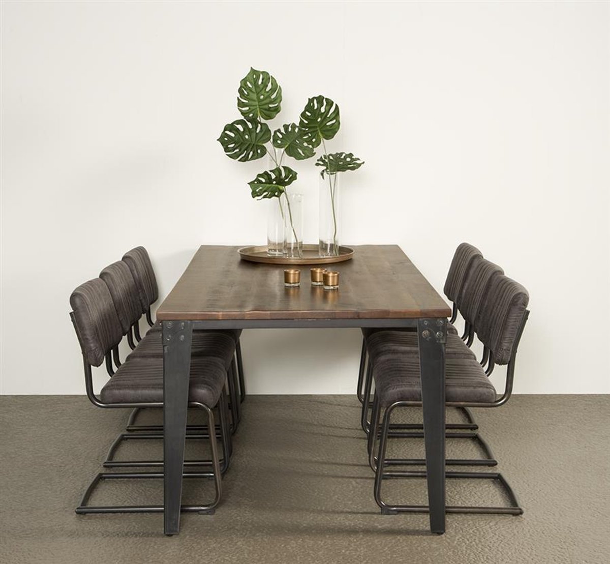 Tower Living Eettafel Basto - Rechthoek Bruin Hout - 200x100x78cm