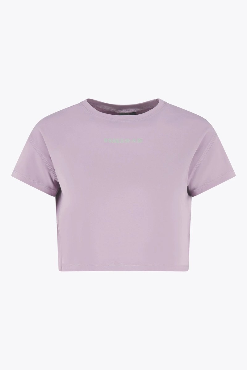 Osaka Women Loose Cropped Tee Paars
