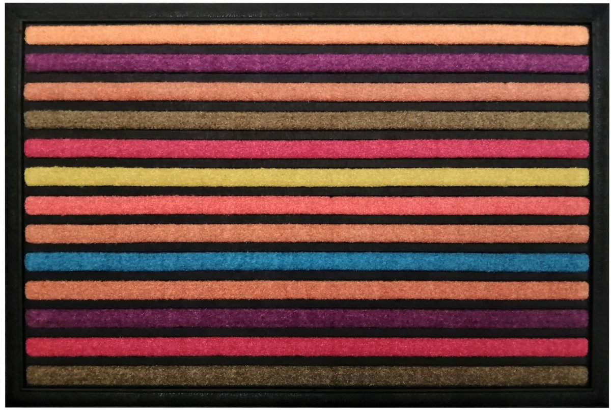 Kleurrijke Rubberen Deurmat 40x60 cm - Effectieve Vuilafvoer