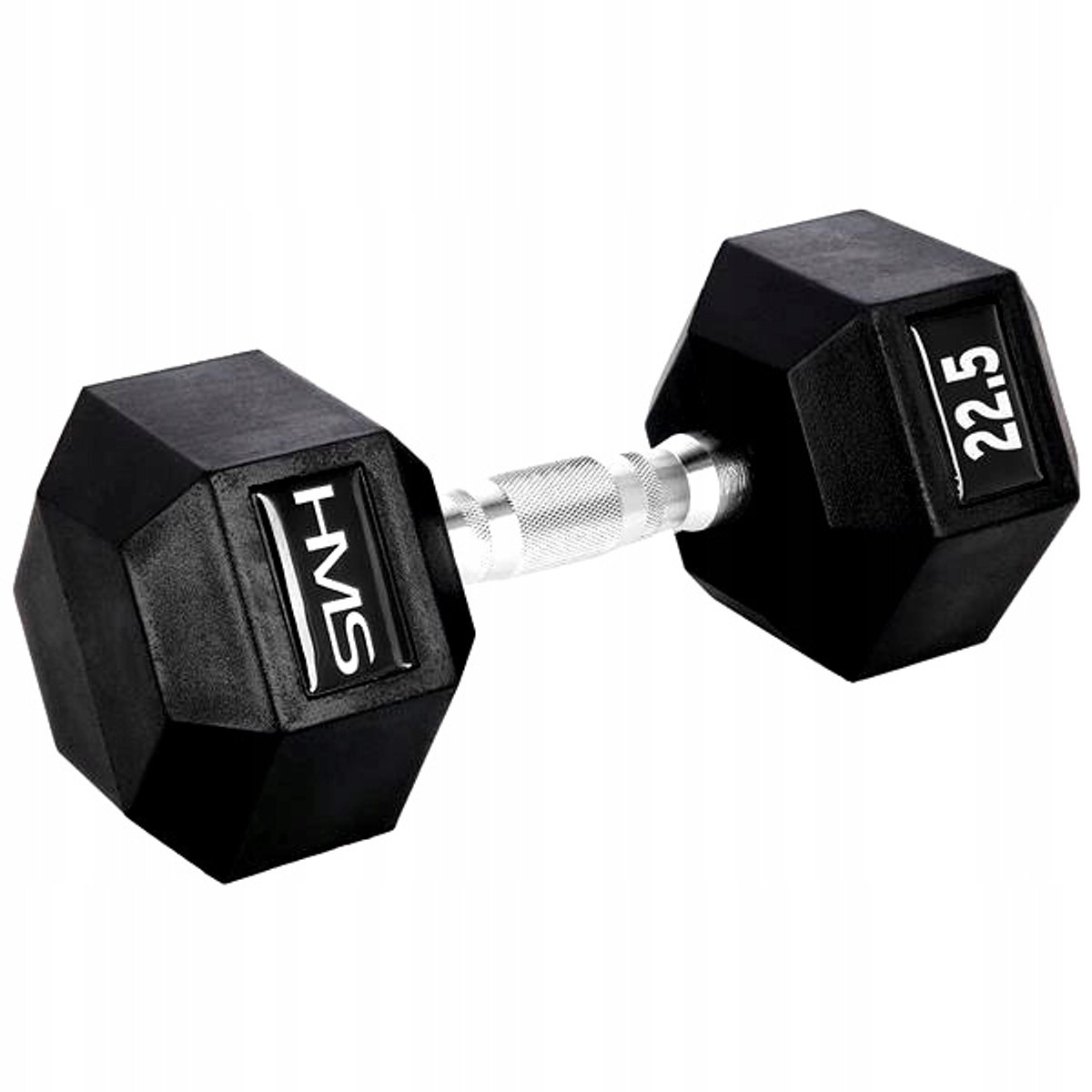 Hex Dumbbell 22,5KG - Gecoat Staal, Professioneel