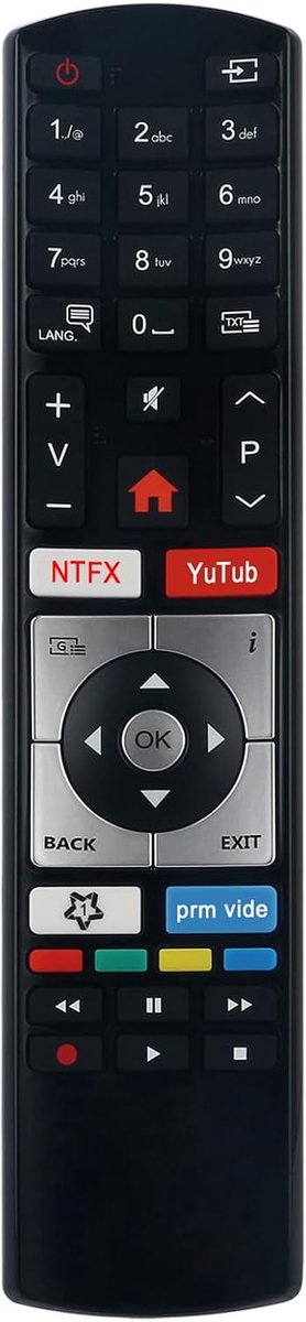 ALLIMITY RC4318P Remote Control Replace fit for AYA KENDO SILVA SCHNEIDER TELEFUNKEN C40U446A D32H289N4CWD - ShopVlot