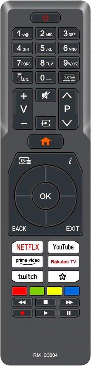 AULCMEET RM-C3604 30113089 RCA45185 Replacement Remote Control Compatible with JVC 4K OLED Smart TV LT-55VU3100 - ShopVlot