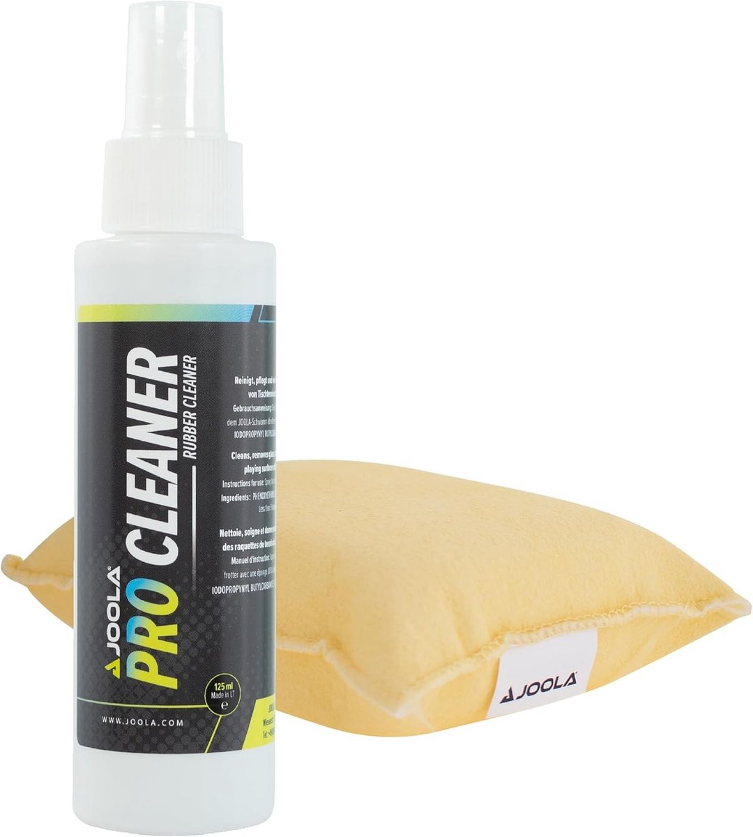 Tafeltennisnetje voor elke tafel - Reiniger Set - Transparant - 125 ml Reiniger met Spons - Voor Tafeltennisrackets