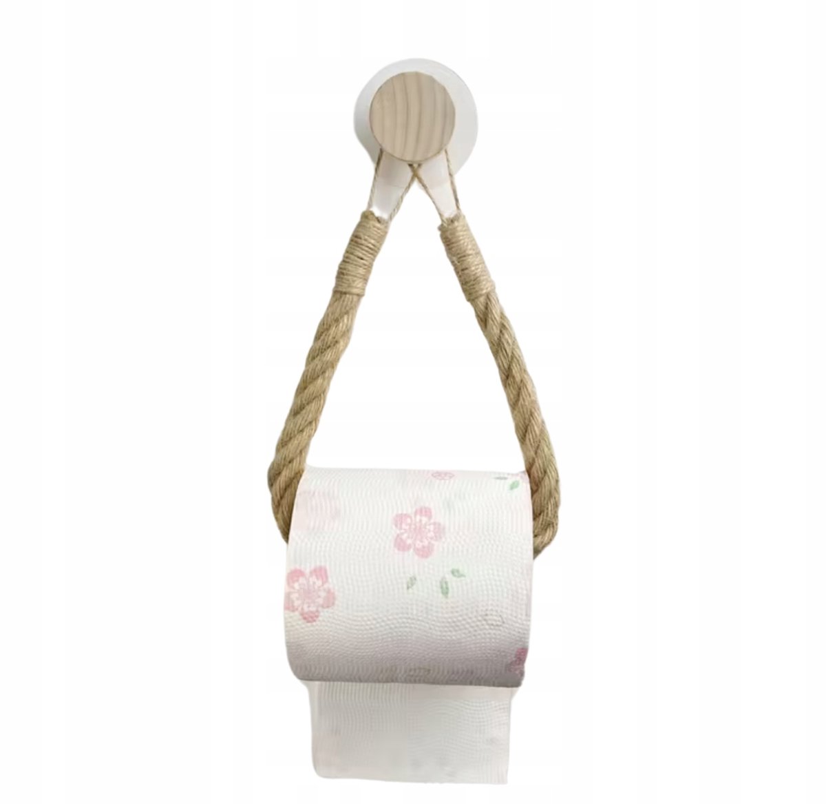Handgeweven Jute Papierrolhouder Boho - Zonder Boren
