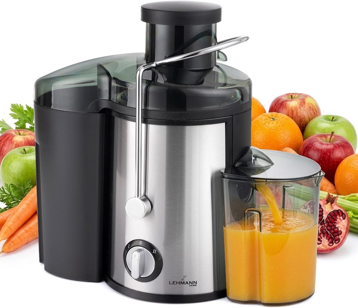 Citruspers elektrisch - Roestvrij staal - 1,5 L pulpcontainer - Sapmachine voor Groenten en Fruit