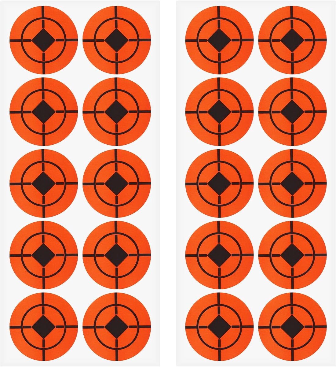 ECSiNG 250pcs 2 in Round Self Adhesive Stickers Target Adhesive Tape Paper Stickers for Shooting Archery Sports - ShopVlot