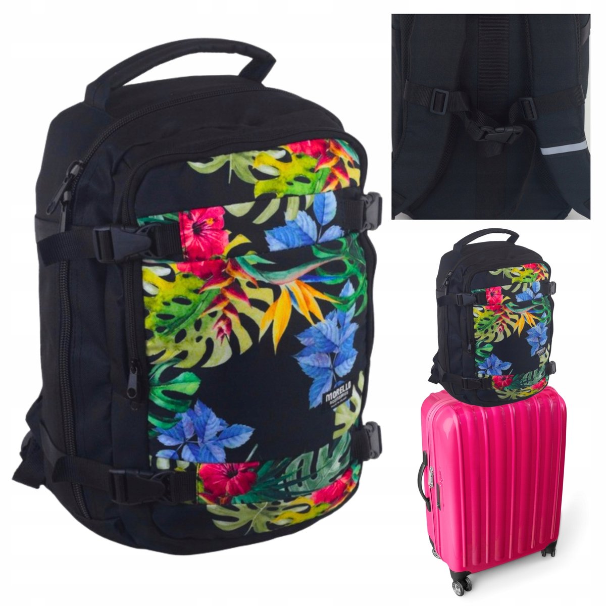 Morello Premium Vlietuig Handbagage Rugzak 40x20x25cm - licht van gewicht en waterdicht