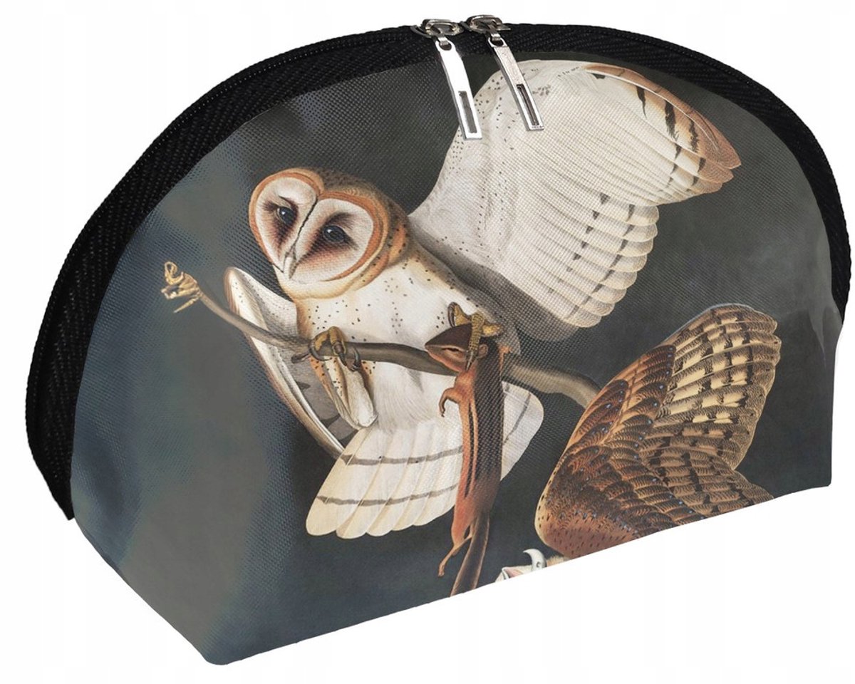 Kerkuil Tyto Alba Kosmetische Tas - James Audubon Collectie