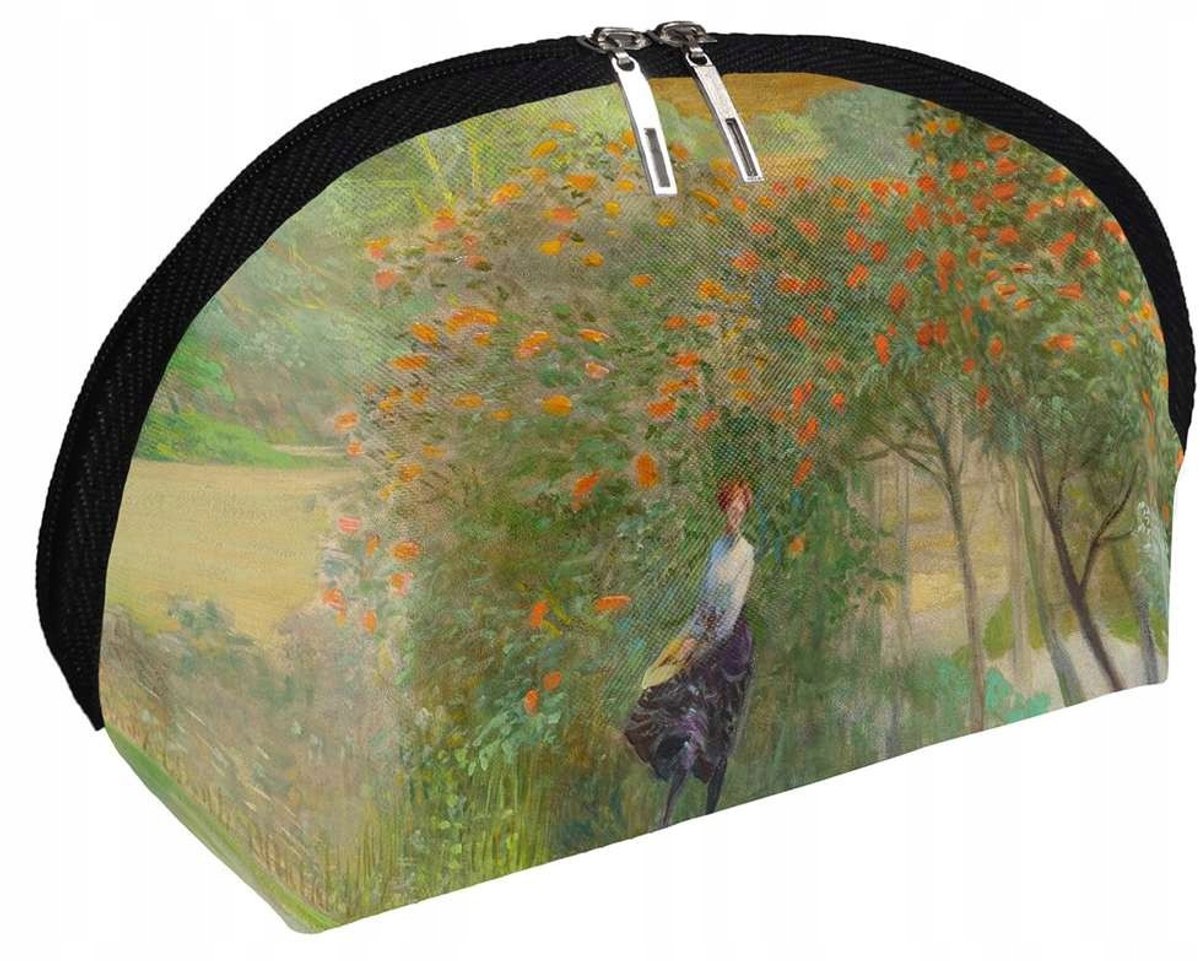 Unieke Kosmetische Tas met Jacek Malczewski 'Landschap met Lijsterbes' Print
