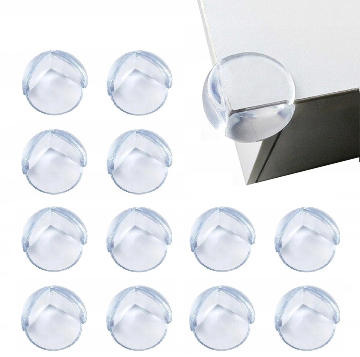 20 Stuks Hoekbeschermers voor Meubels - Transparant PVC