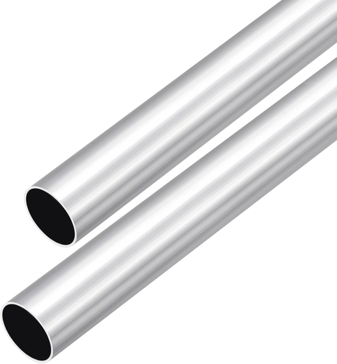 DMiotech 2pcs (23mm OD x 20mm ID) 6063 Aluminum Round Tube 300mm Length Industry Metal Tube for Machinery Frame - ShopVlot