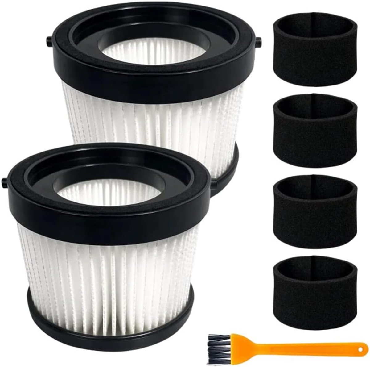 HEPA filter set voor DCV501HB - 2 pack met 4 schuimfilters - 99,97% stofcaptatie - ideaal voor efficiënte reiniging - ShopVlot