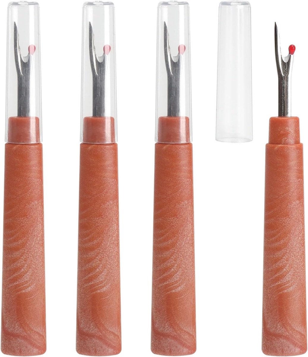 Set van 4 professionele naaddelers - roestvrijstalen mes - kunststof handvat - snel en nauwkeurig scheiden van naden - ShopVlot