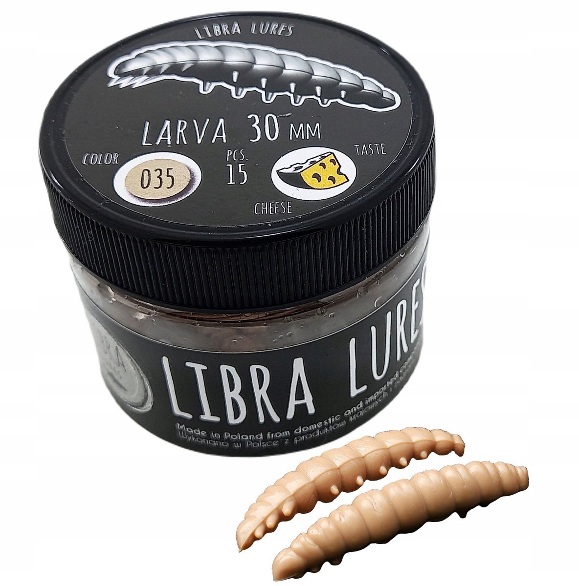 Merkloze Larva Kunstaas 4,5cm - Kryl Smaak - 8 Stuks