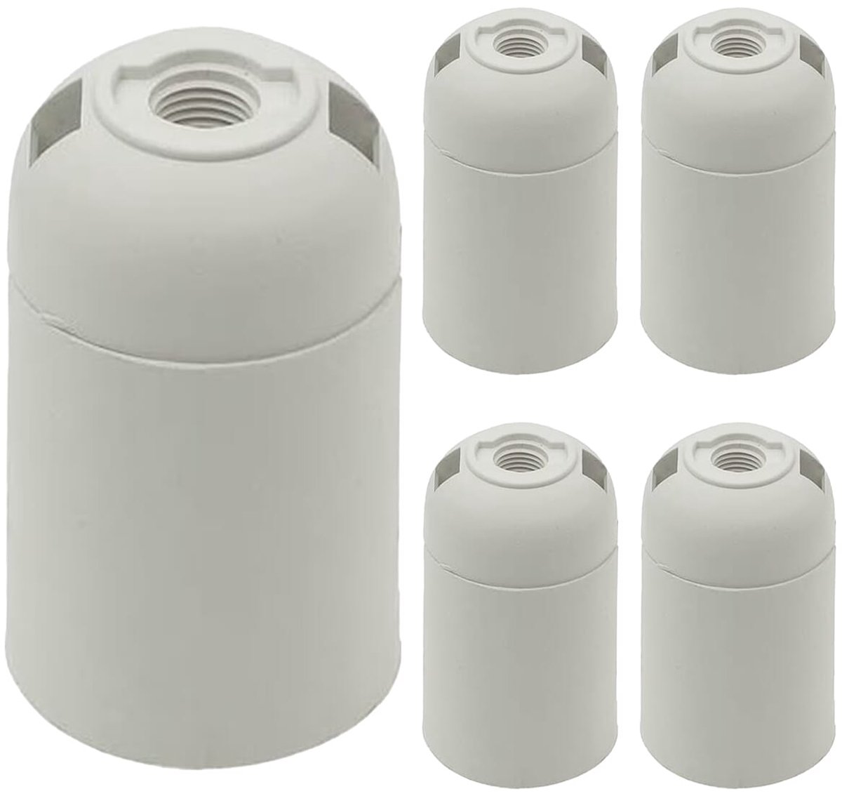 VITO Lamphouder E27 - Wit - E27 fitting - 5 stuks