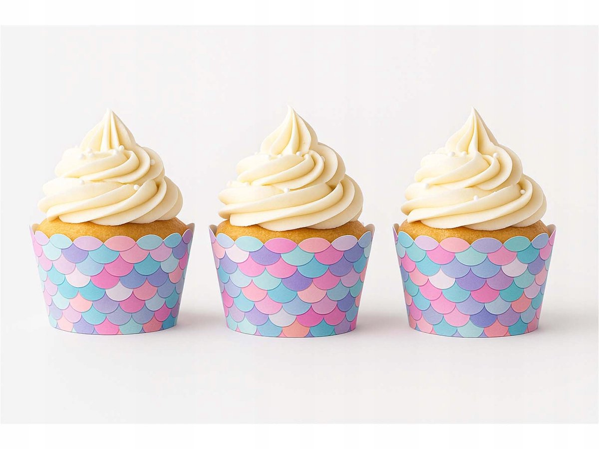 Syrenka Muffinvormpjes - Decoratie voor Cupcakes, 6 Stuks