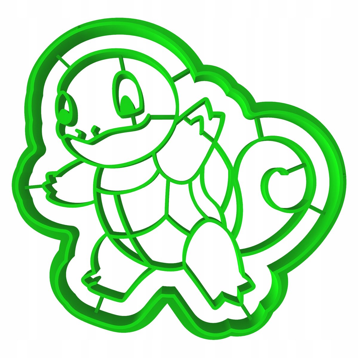 Pokemon Squirtle Koekjesvorm 8cm - Unieke Bakvorm voor Kinderen