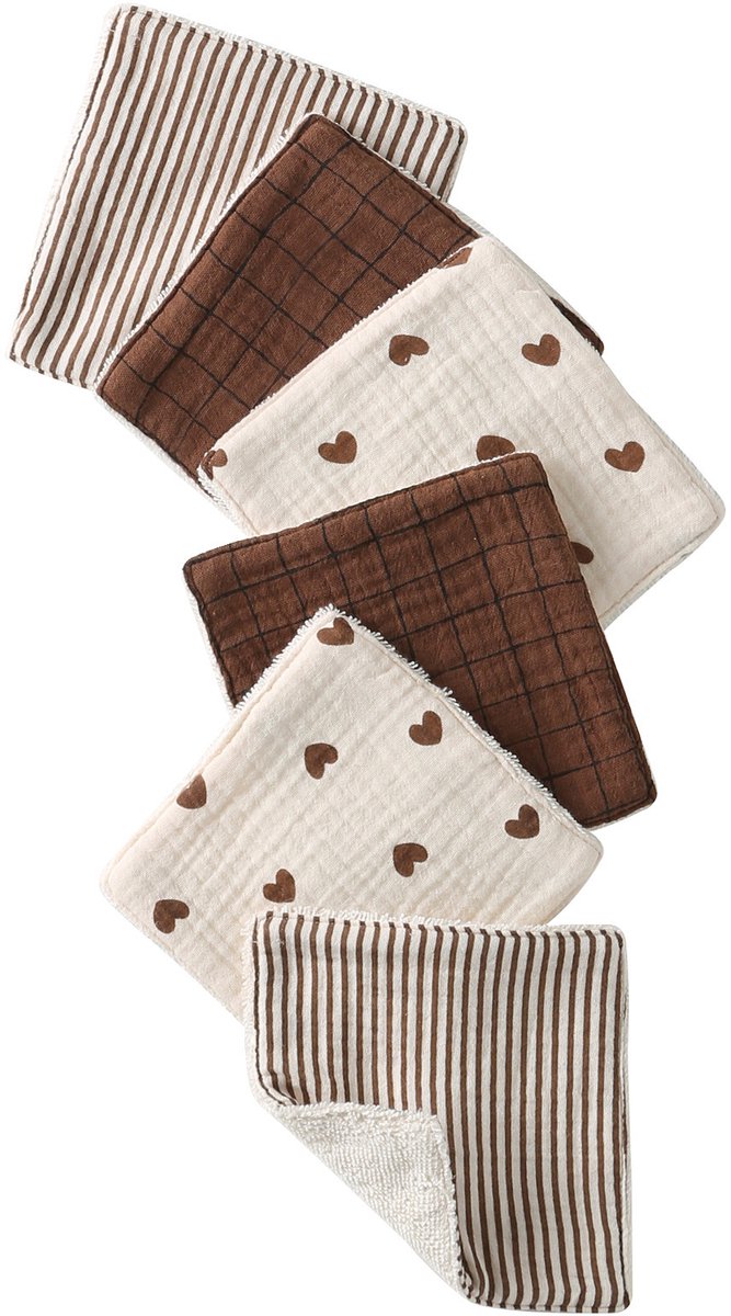 Vertbaudet Set van 6 washandjes