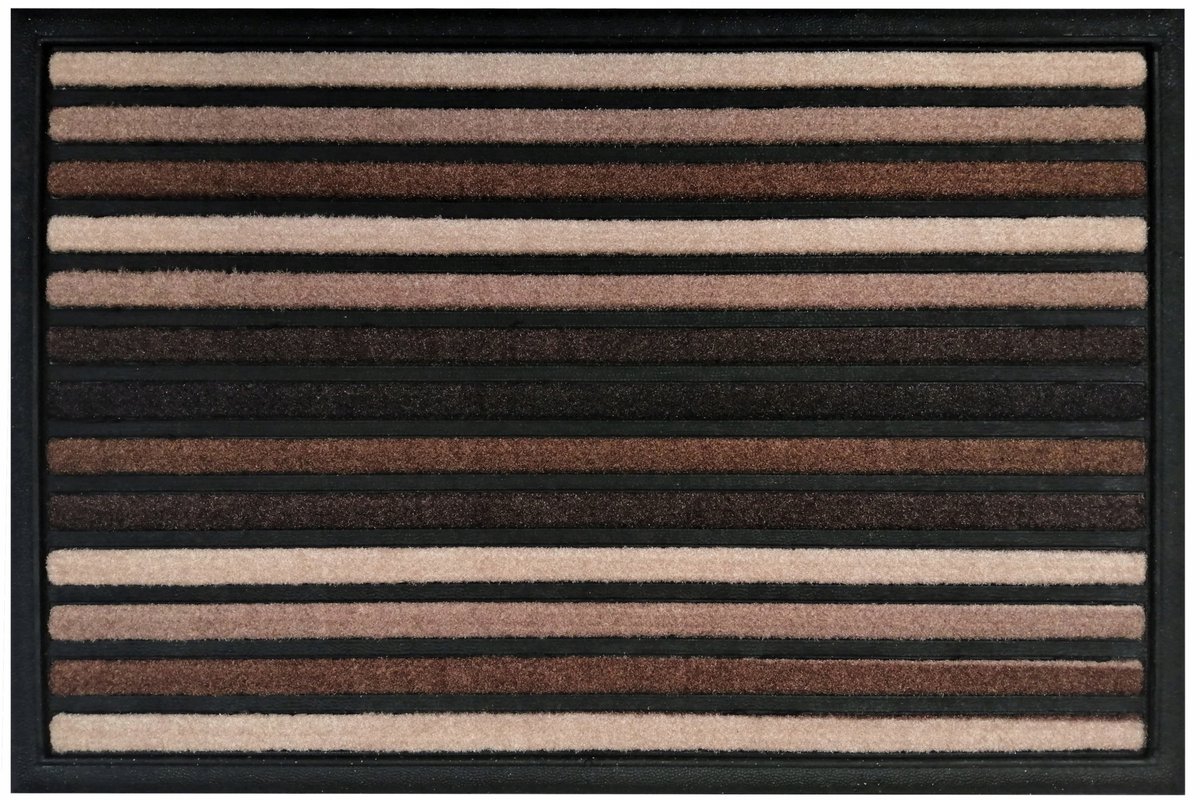 Bruine Rubberen Deurmat 45x75 cm - Antislip & Duurzaam