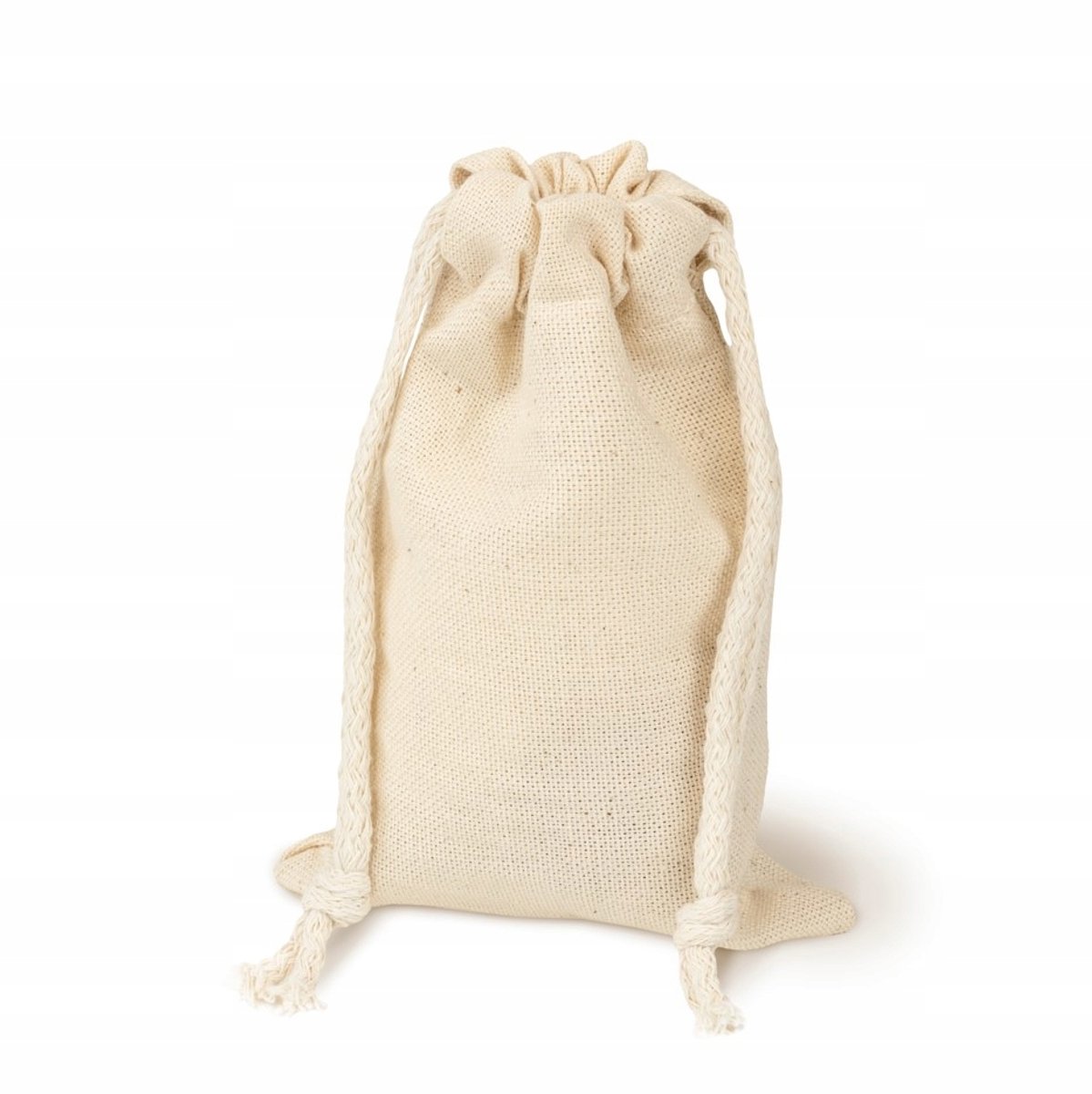 10x EKO Katoenen Zakjes 10x15cm Ecru - Ideaal voor Sieraden & Drobiazgen