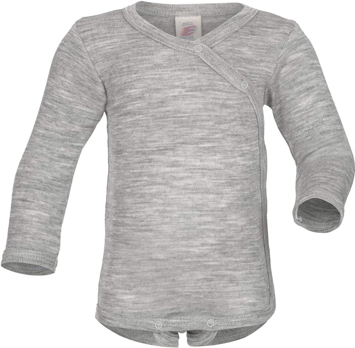Baby wrap body lange mouwen 50/56-74/80 - wol & zijde - ademend - ideaal voor comfort - ShopVlot
