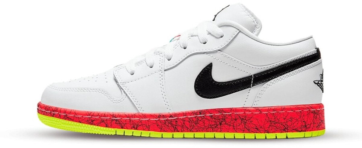 Air Jordan 1 Low Multi-Color Midsoles White (GS) - Maat 36.5