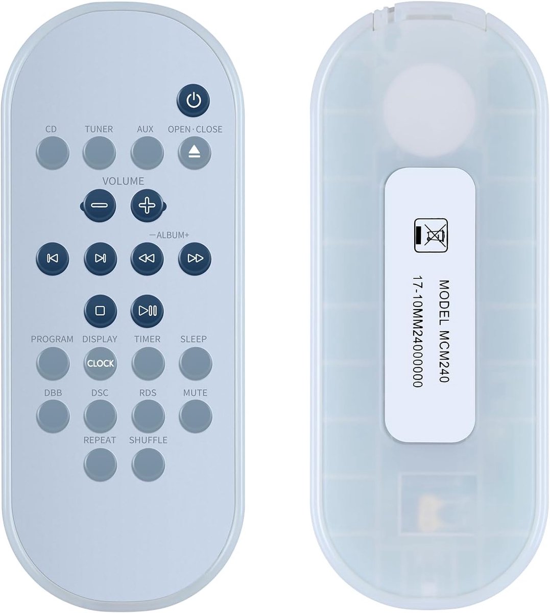 Vervangende afstandsbediening voor MCM240 - Infrarood - Compatibel met Philips MC230/MC235 - Eenvoudige bediening - ShopVlot