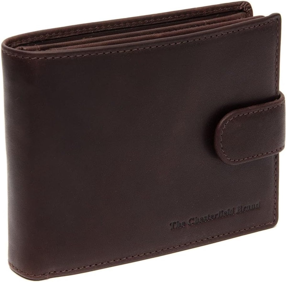 Portemonnee bruin - compact formaat 12x9cm - georganiseerde vakken - ideaal voor snelle betalingen - ShopVlot