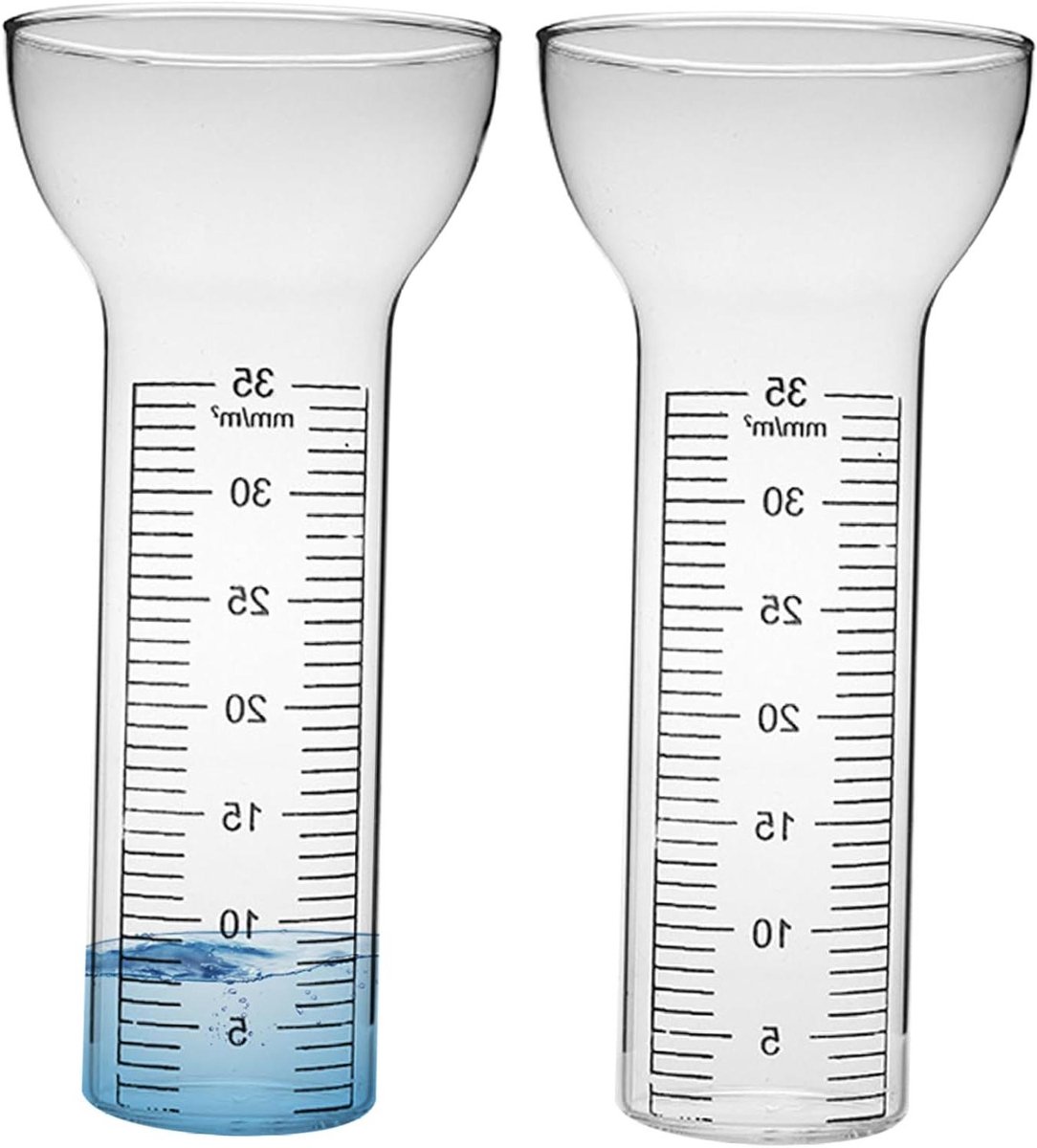 Regenmeter Buis - Glas Meetbuis - Waterstand Meten - Vriesbestendig Glas - 35 mm - Transparant