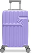 BHPPY Handbagage koffer 55x34x20 cm - Reiskoffer handbagage - TSA slot - 28L - Signature koffer Bright Lavender