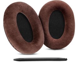 Vervangende Oorkussens voor Sennheiser HD599, HD598, HD558 en HD598SE Hoofdtelefoons - Comfortabele Velours Oorkussens met Installatiehandleiding (Bruin)