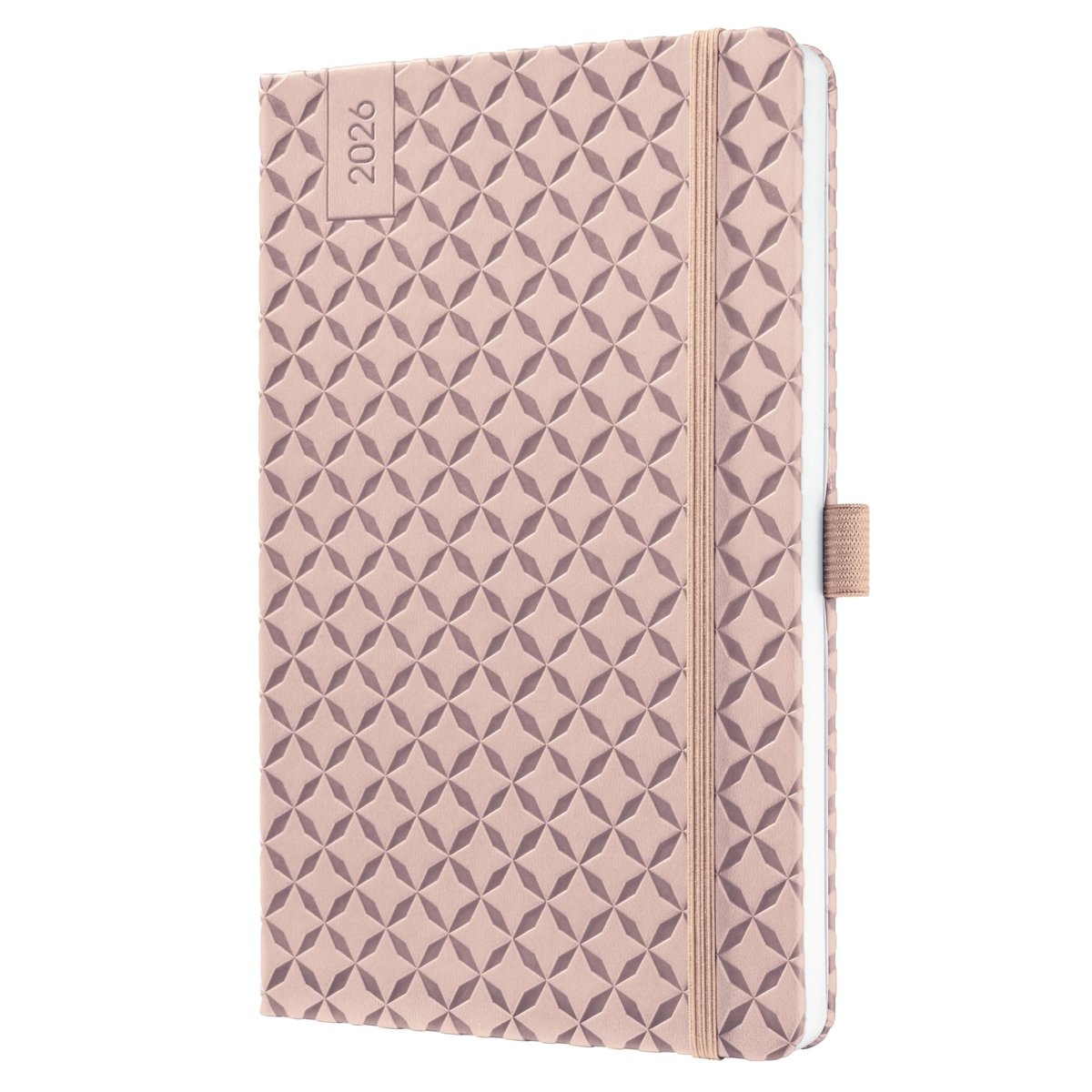 Dailygoods- Agenda 2026 - Weekplanner A5 - Hardcover - Roze - Kalenderweergave - Informatiepagina's - Planner