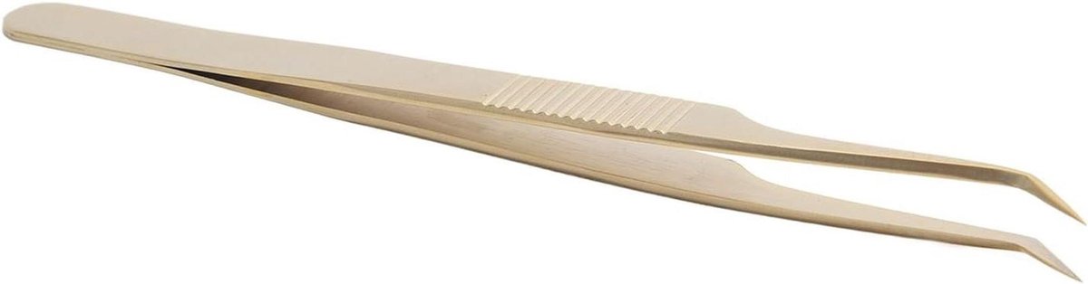 Pincet wimperverlenging - Precisie tang - Nauwkeurig aanbrengen - Incisief design - 1 stuk - Goud