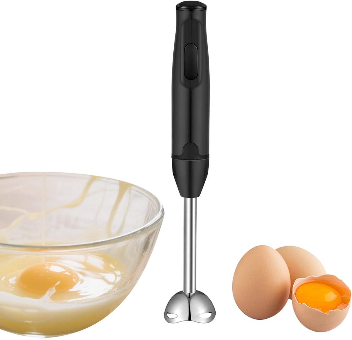 Handmixer - Staafmixer - Keukenbereiding - 400 Watt Vermogen - 38 cm Lengte - Zwart