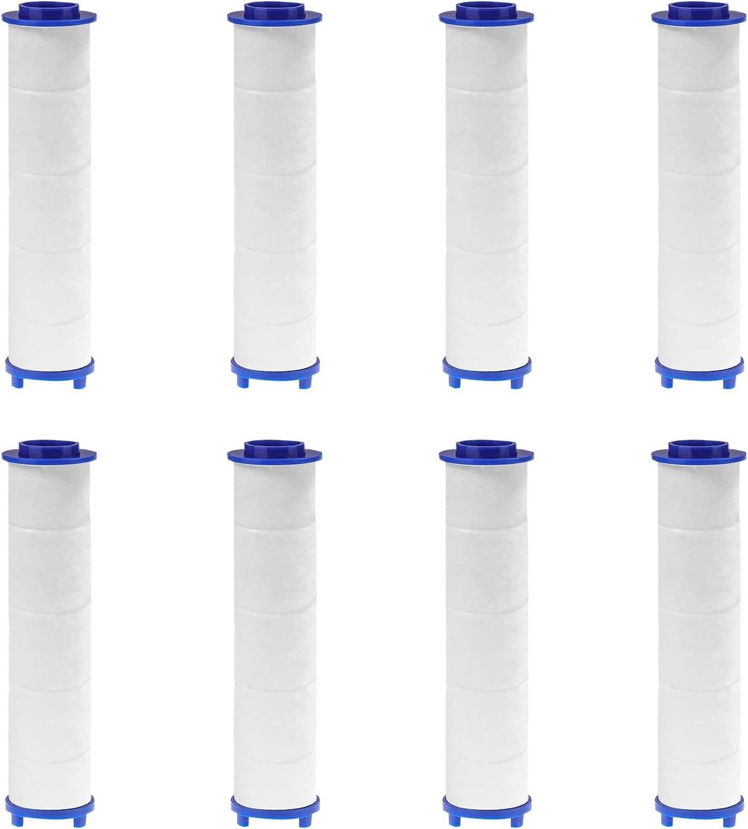 Vervangingsfiltercartridges voor Handdouche - 8 Stuks PP Katoenen Filters voor Schoon Wate