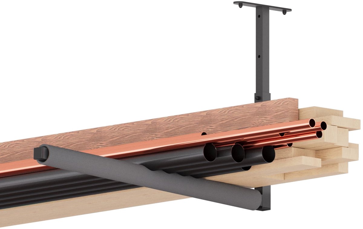Dailygoods- Plafondrek Verstelbaar - Opberghouder - Hangrek - Garage - Robuust - Ruimtebesparend - Opbergrek