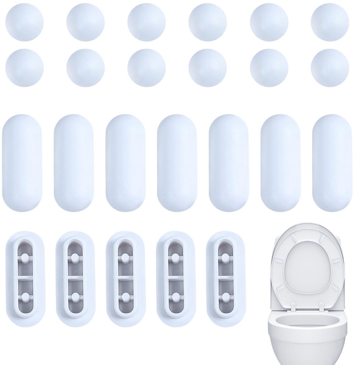 Dailygoods- WC-Bril Hoogwaardig Kunststof - Universeel - Slagvast - Eenvoudig te Installeren - Duurzaam - Geschikt voor Meerdere Toiletten - Toiletbril