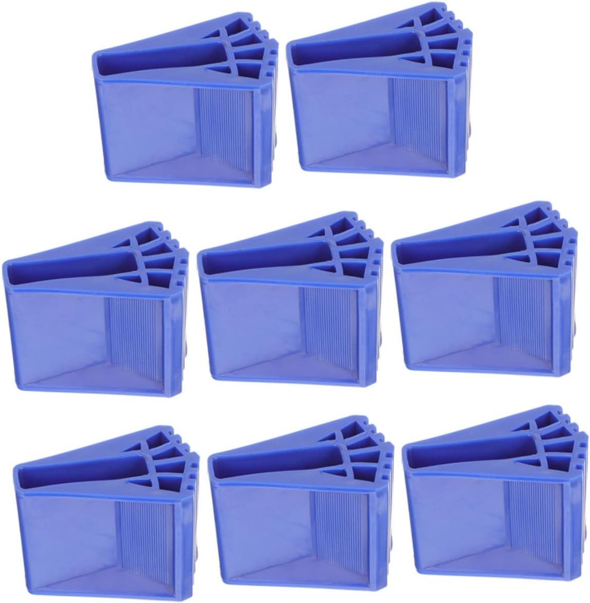 Ladder Voeten - Antislip Pads - Vloer Beschermen - Duurzaam Rubber - 8 Stuks - Blauw