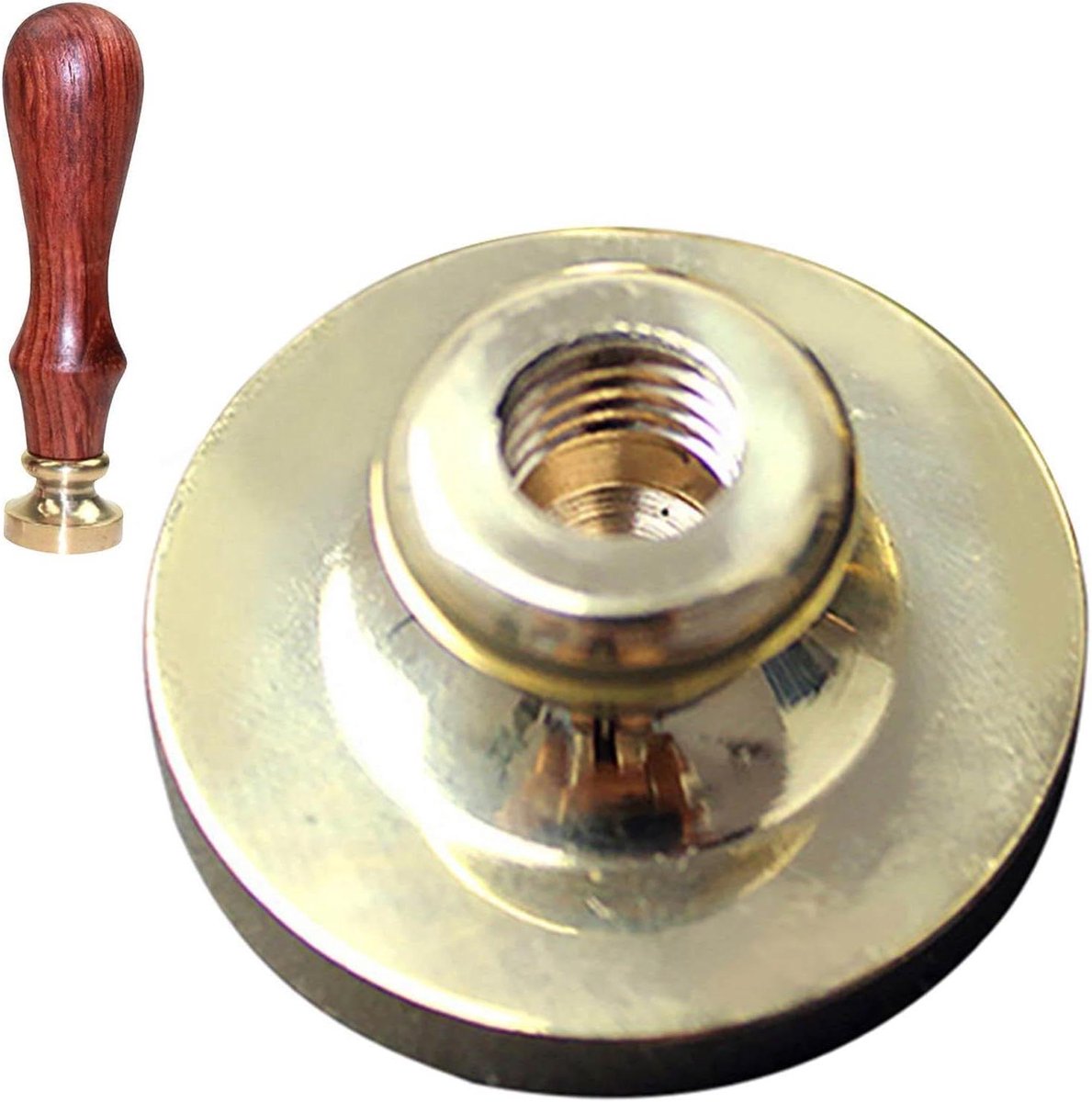 Waxzegel Stempelkoppen - Vervangingskoppen Lakzegel - Enveloppen Versieren - Messing Materiaal - 25MM - Zilverkleurig