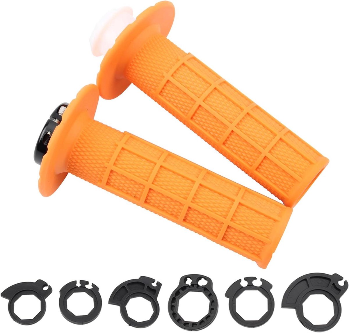 Stuurgrepen - Motorhandvatten - Comfortabel Rijden - Verlicht Handpijn - 22mm Universeel - Oranje