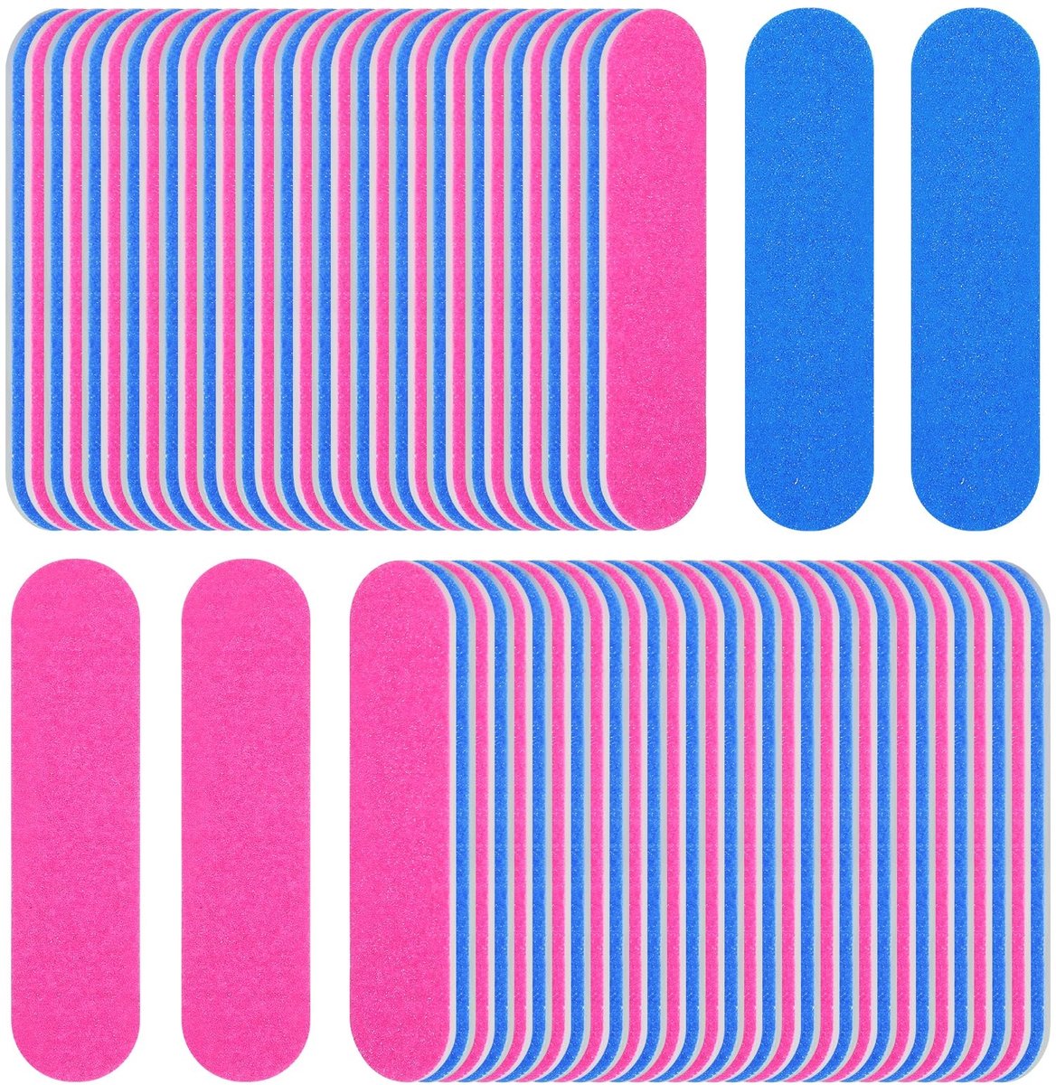Dailygoods- Nagelvijl Professioneel - 100 Stuks - Houten Nagelvijlen - Dubbelzijdig - Geschikt voor Natuurlijke/Acrylnagels - 5 x 1,2 cm