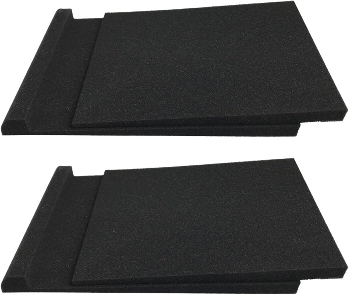 Schokabsorberende Pads - Speaker Isolatie - Geluid Verbeteren - Antislip Textuur - 2 Stuks - Zwart