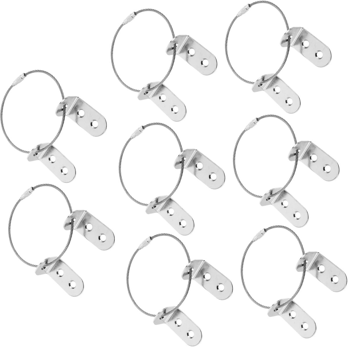 Meubelankers - Veiligheidskit - Voorkom omvallen - Robuust metaal - 8 stuks - Zilver
