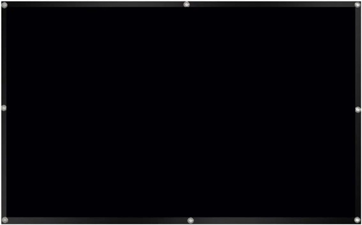 Projectiescherm - Draagbaar scherm - Films kijken - Mat reflecterende stof - 16:9 HD formaat - Wit