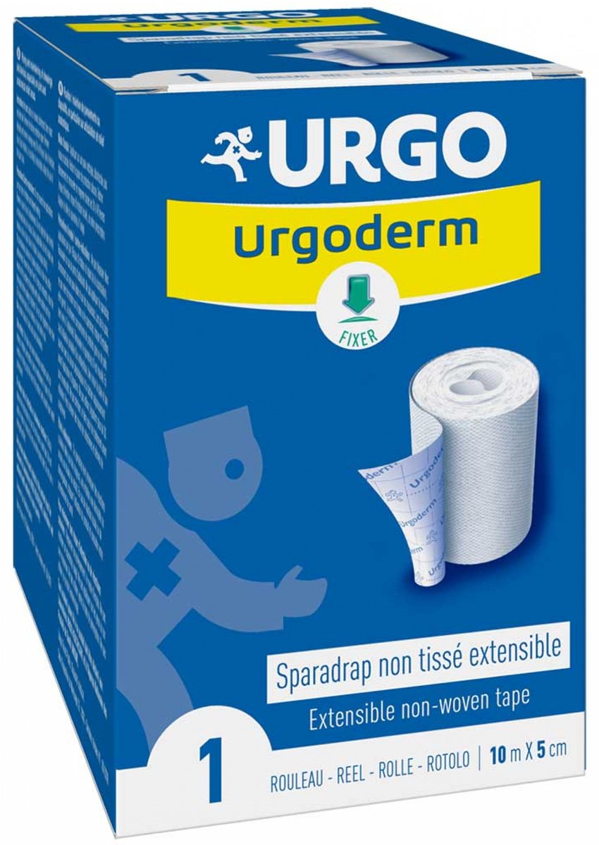 Urgo Urgoderm Rekbare Non-Woven Hechtpleister 10 m x 5 cm