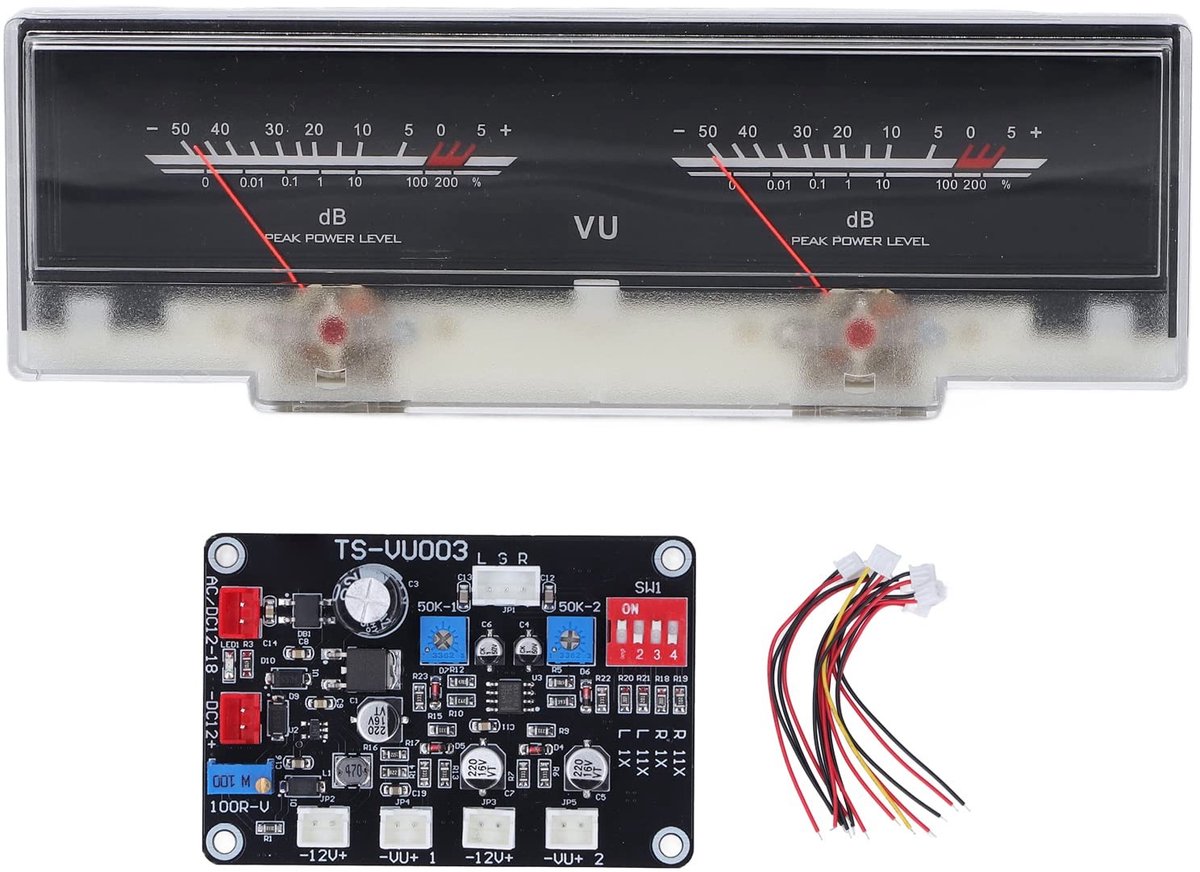 Dailygoods- DB-Meter Draagbaar met Achtergrondverlichting - Geluidsmeter - VU-Meter - Ruismeter - Kit - Maximale Griep 500uA