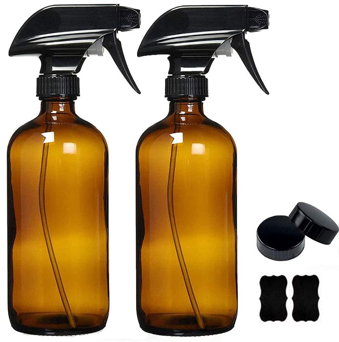 Dailygoods- Spuitfles 500 ml - Spuitfles voor planten - Spuitfles voor haarverzorging - Spuitfles voor reiniging - Set van 2 - Gemaakt van duurzaam glas - Verstuiver
