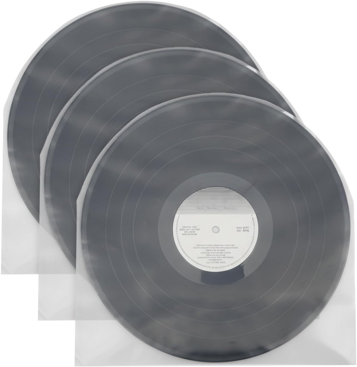 Solidchoice- Vinyl Binnenhoezen 50 Stuks - Antistatische Platenhoezen - Beschermhoezen Vinyl - Transparante Hoezen - 7 Inch - Optimale Bescherming