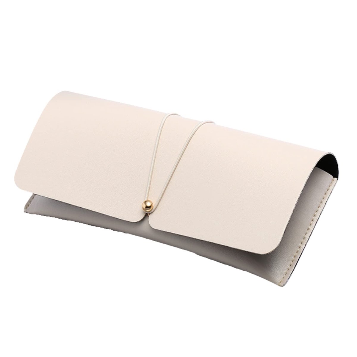 Solidchoice - CHENGZI Vrouwen Lenzenvloeistof Case Zachte Draagbare PU Lederen Bril Pouch Slim met Bril Doek & Bril Tas