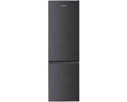Heinner HC-HM262DGE++ Koel-vriescombinatie 262 L – Instelbare Thermostaat – LED-verlichting – Omkeerbare Deur – Vingerafdrukbestendige Afwerking – Antracietgrijs – 5 Jaar Garantie